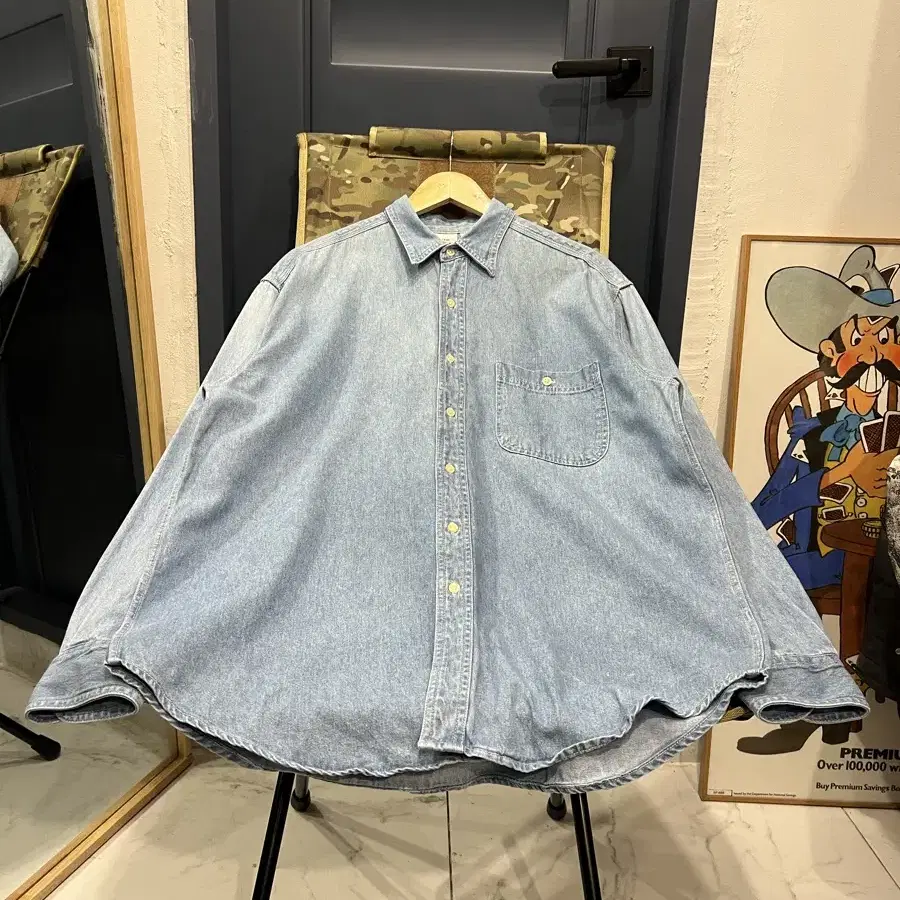 1990s DISNEY STORE DENIM SHIRT 디즈니 데님셔츠