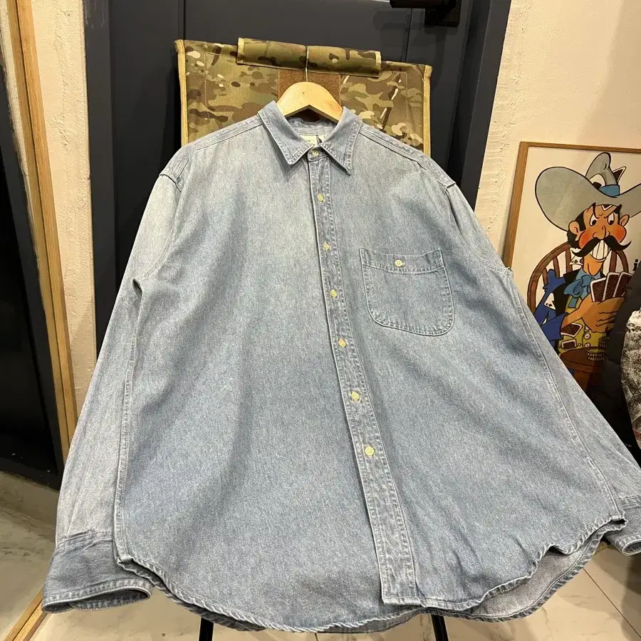 1990s DISNEY STORE DENIM SHIRT 디즈니 데님셔츠