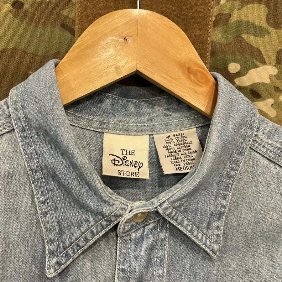 1990s DISNEY STORE DENIM SHIRT 디즈니 데님셔츠