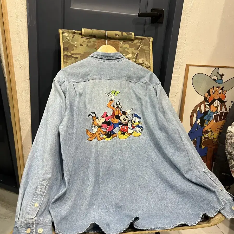 1990s DISNEY STORE DENIM SHIRT 디즈니 데님셔츠