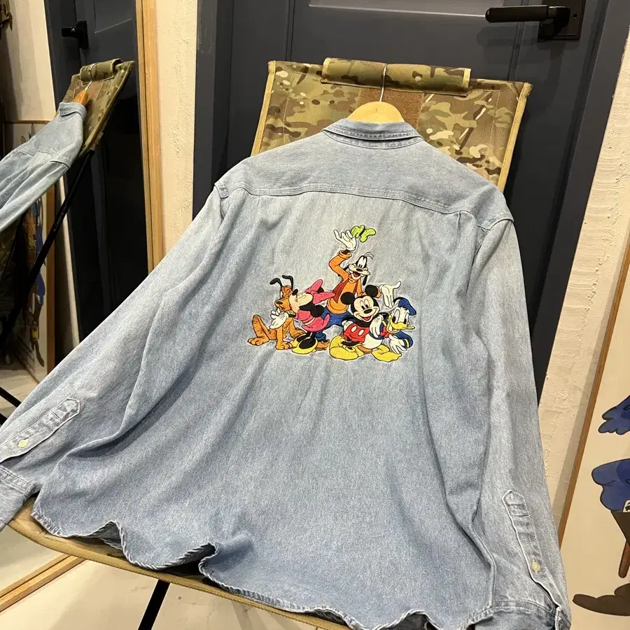 1990s DISNEY STORE DENIM SHIRT 디즈니 데님셔츠