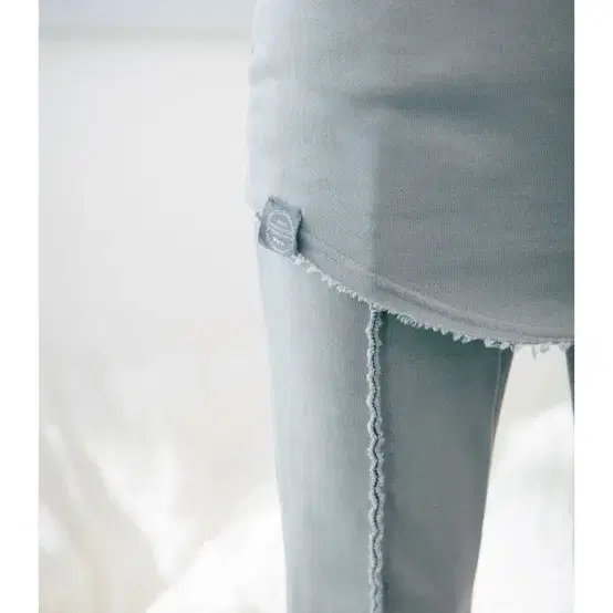 허그유어스킨 워시드 스커트 팬츠 그레이 Washed skirt pants