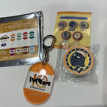 하이큐 !! 10주년 기념전 로고 키링 키링 지퍼바이트 컬렉션
