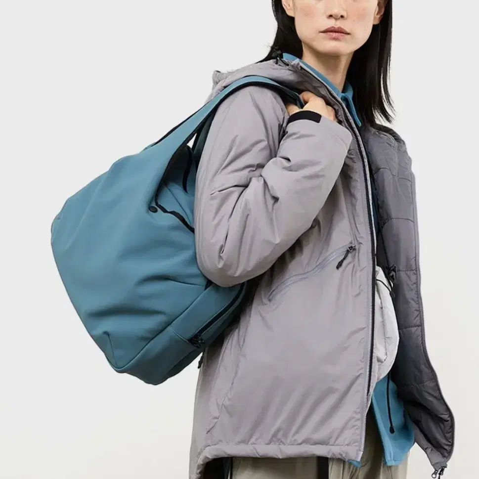 케일 (CAYL) SHELL TOTE DOUBLE LAYER [Teal]