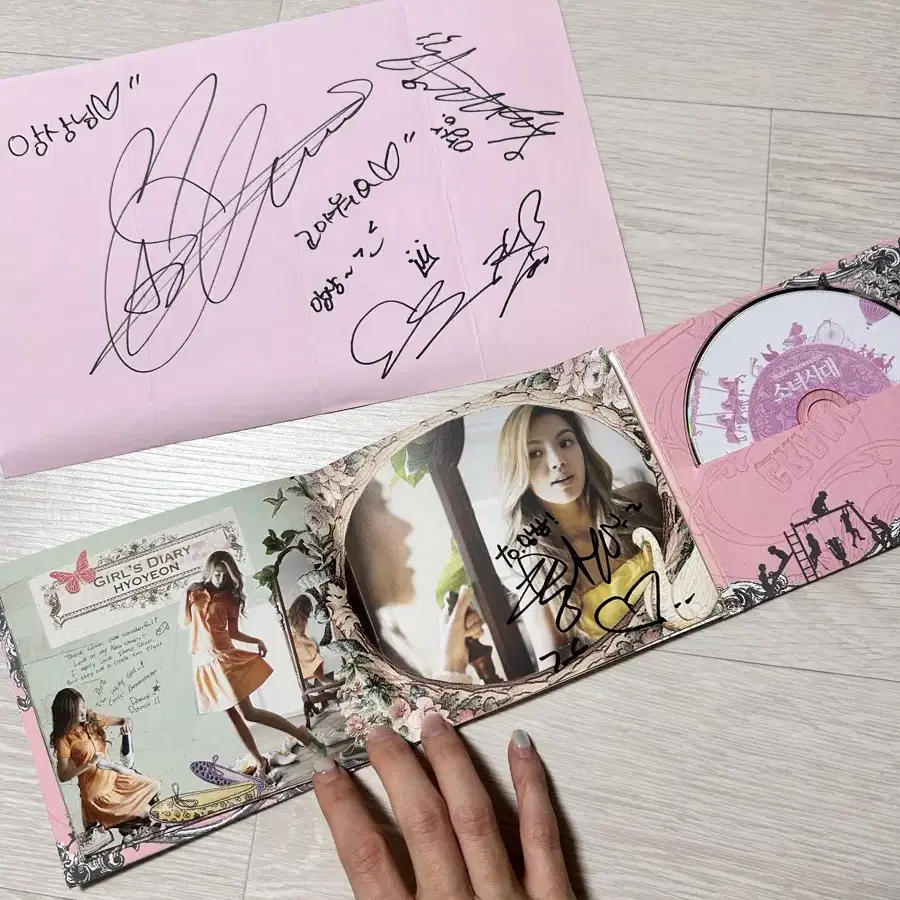 소녀시대 멤버 사인 CD