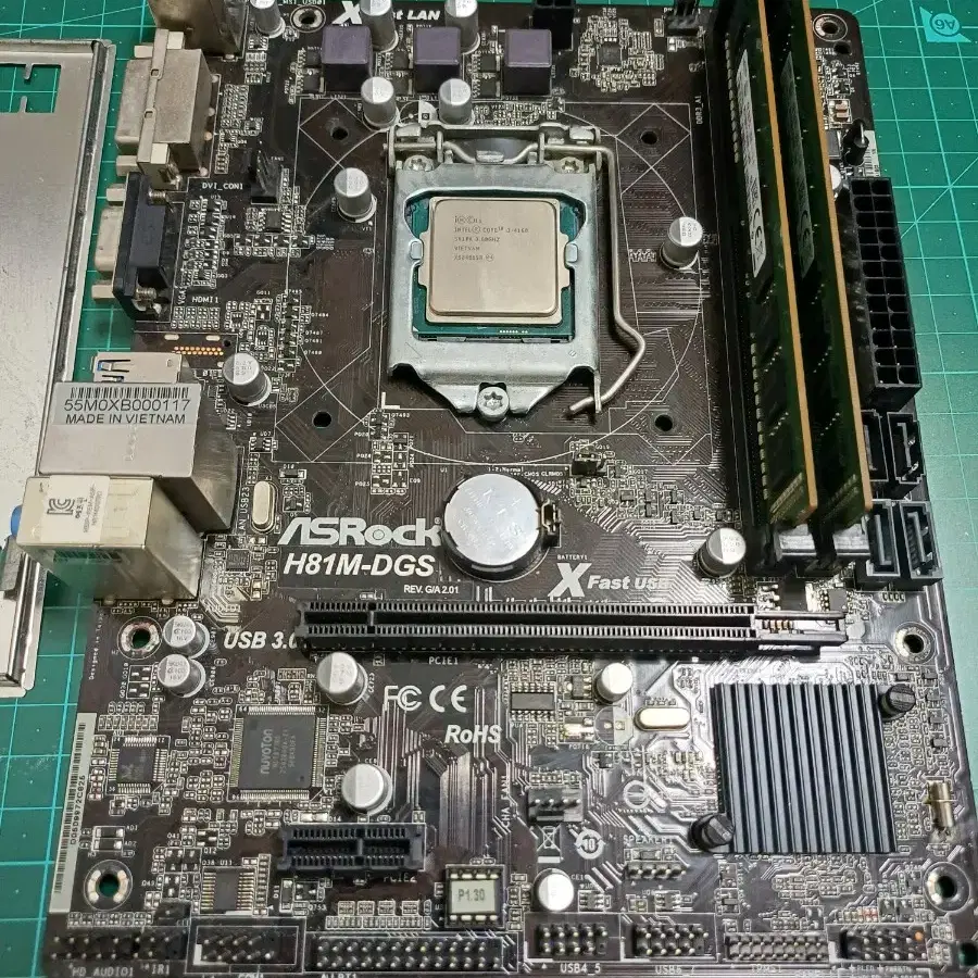 i3 4160 + h81m + 삼성램 8g(4x2)