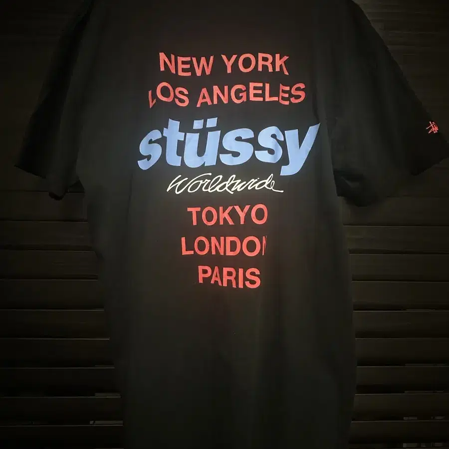 스투시 stussy 월즈투어 반팔