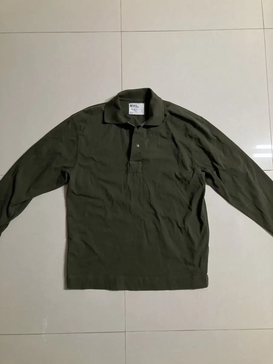 Margaret Howell MHL Olive Long Sleeve Kara Tee