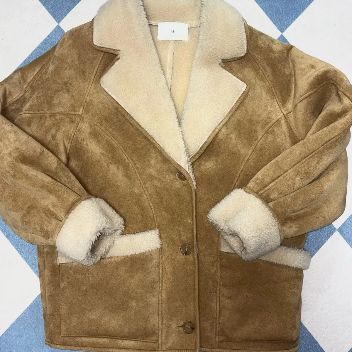 르 무스탕 자켓 shearling collar mustang jacket