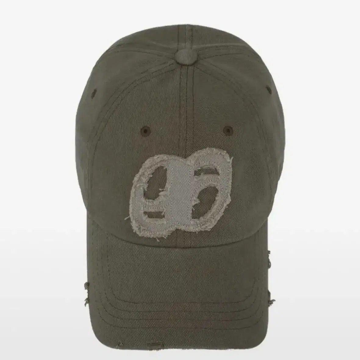 애즈온 patch ball cap /khaki