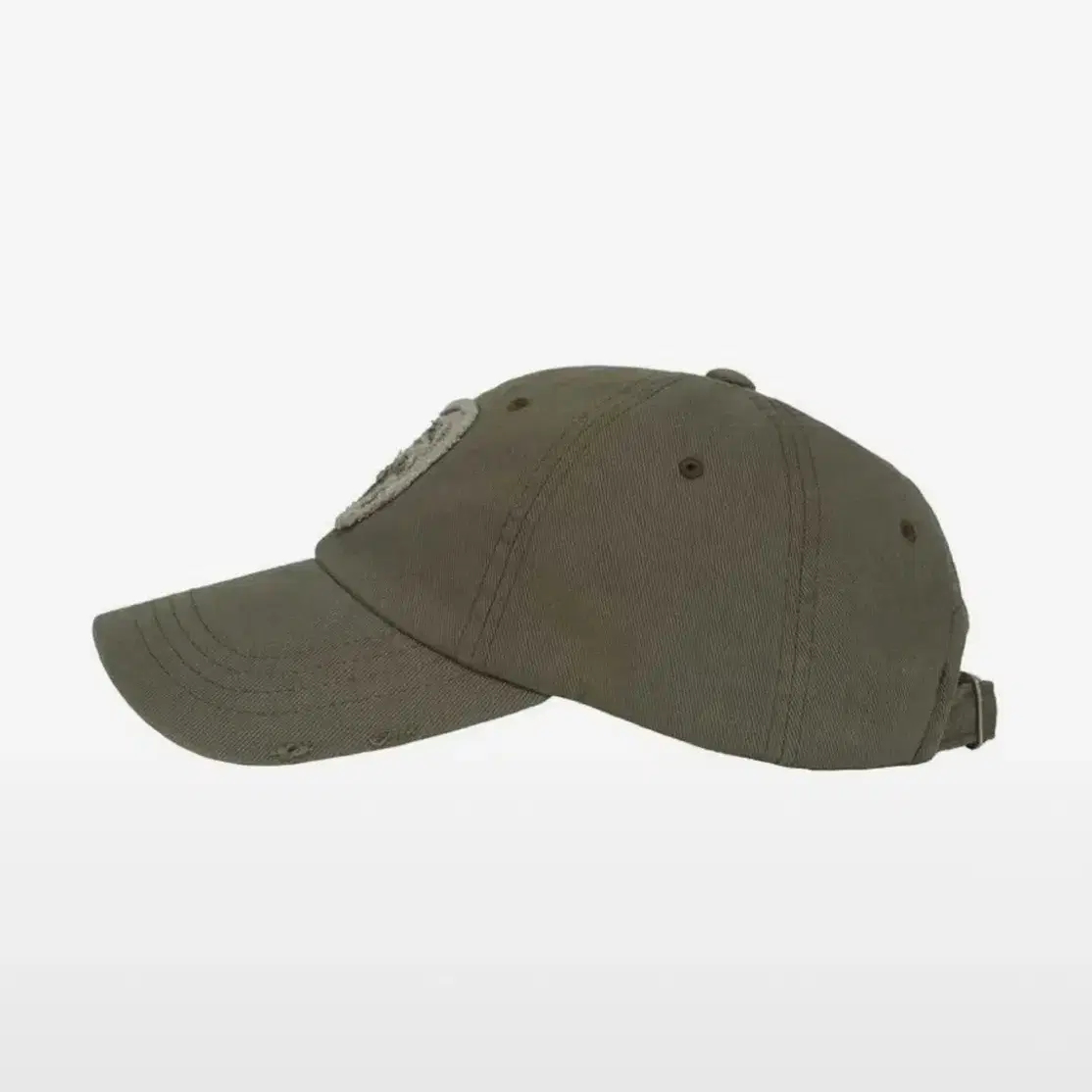 애즈온 patch ball cap /khaki