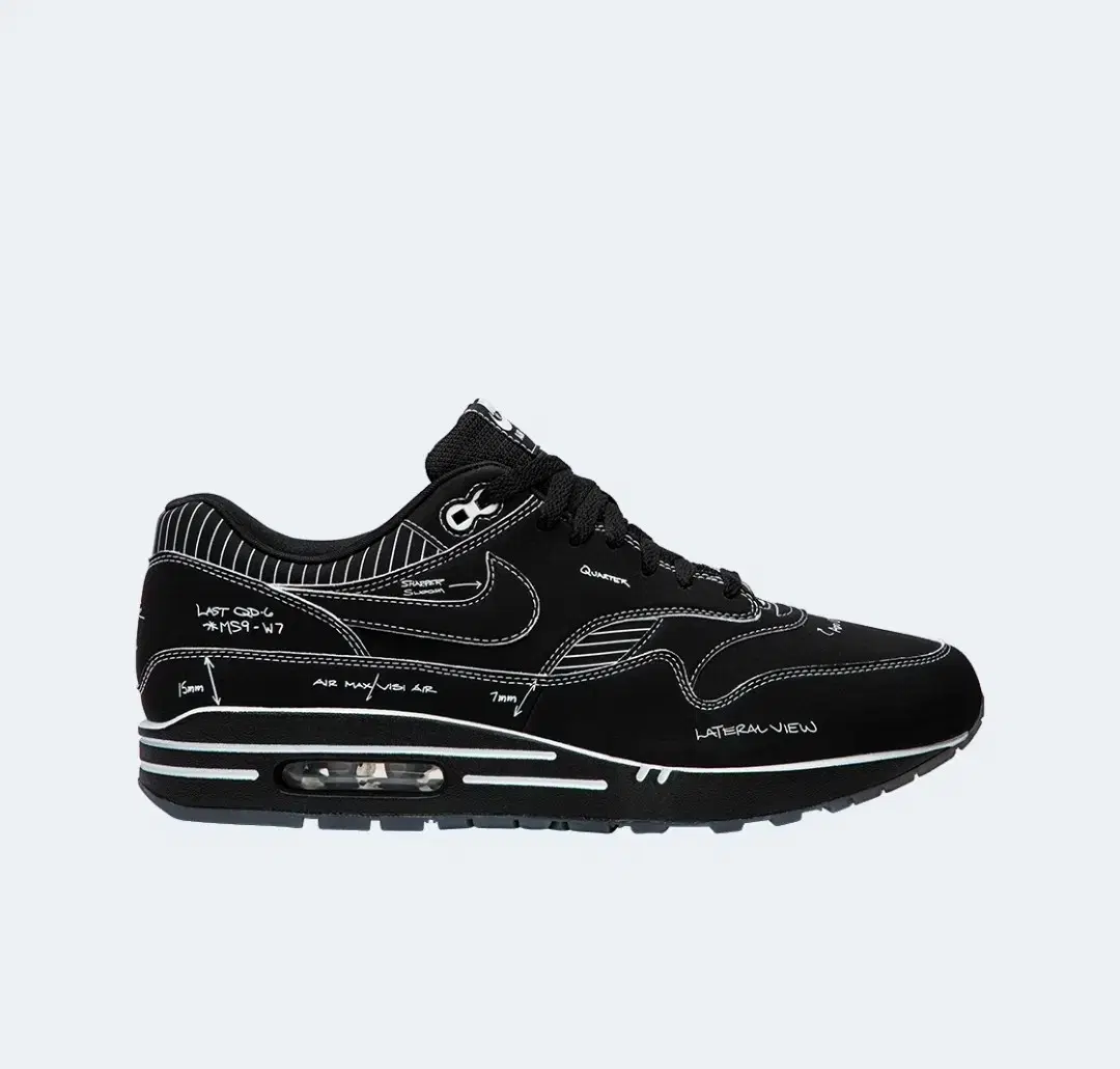 Nike Air Max 1 Tinker Sketch Two Shell Black