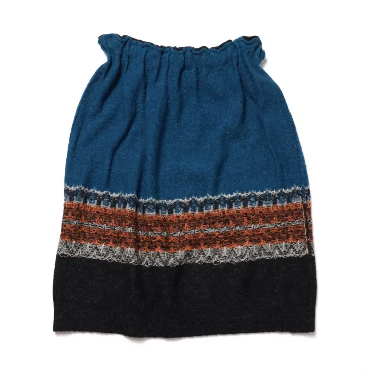 Ya Embroidery Alpaca Blended Wool Skirt