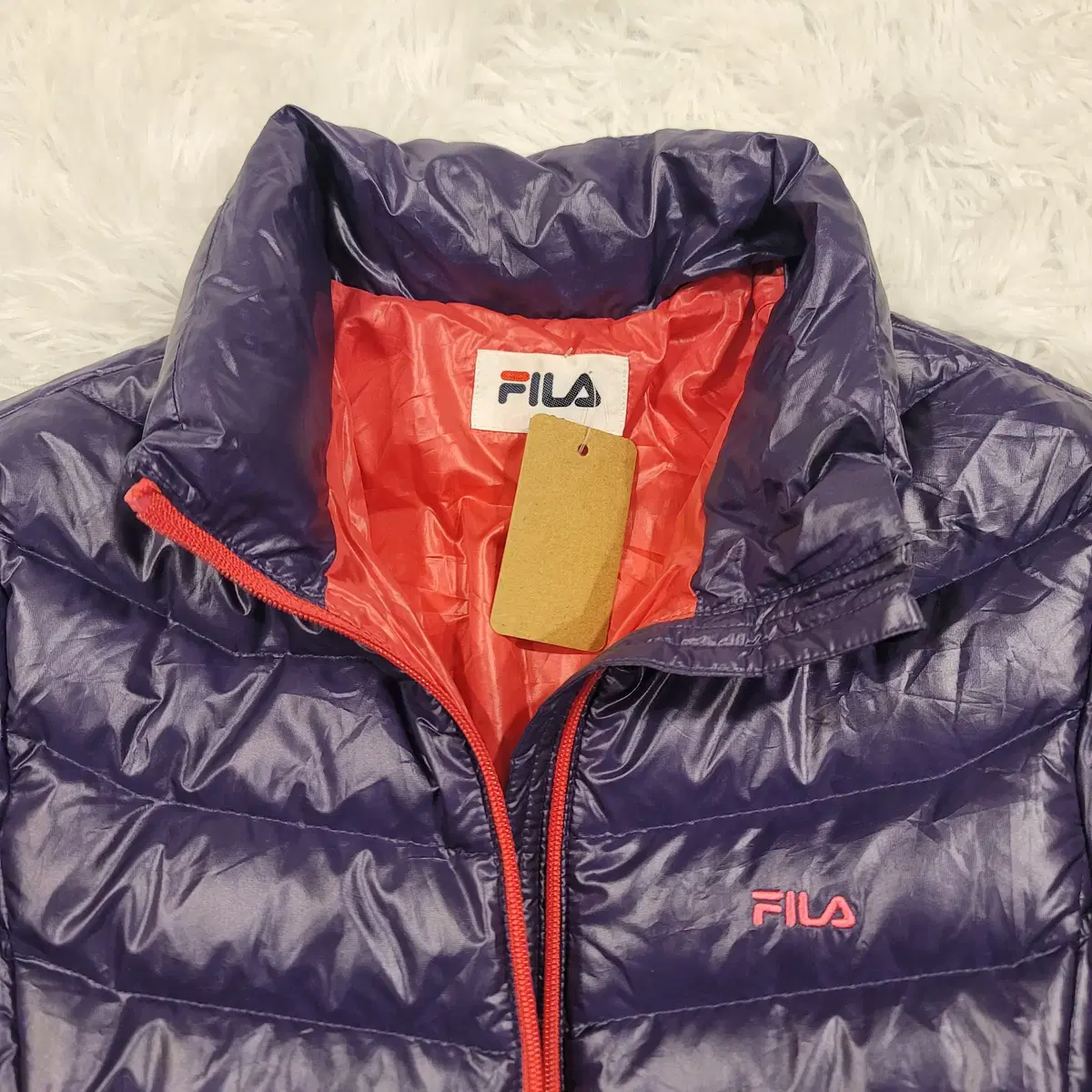 (FILA)휠라 경량 패딩 퍼플 45*64