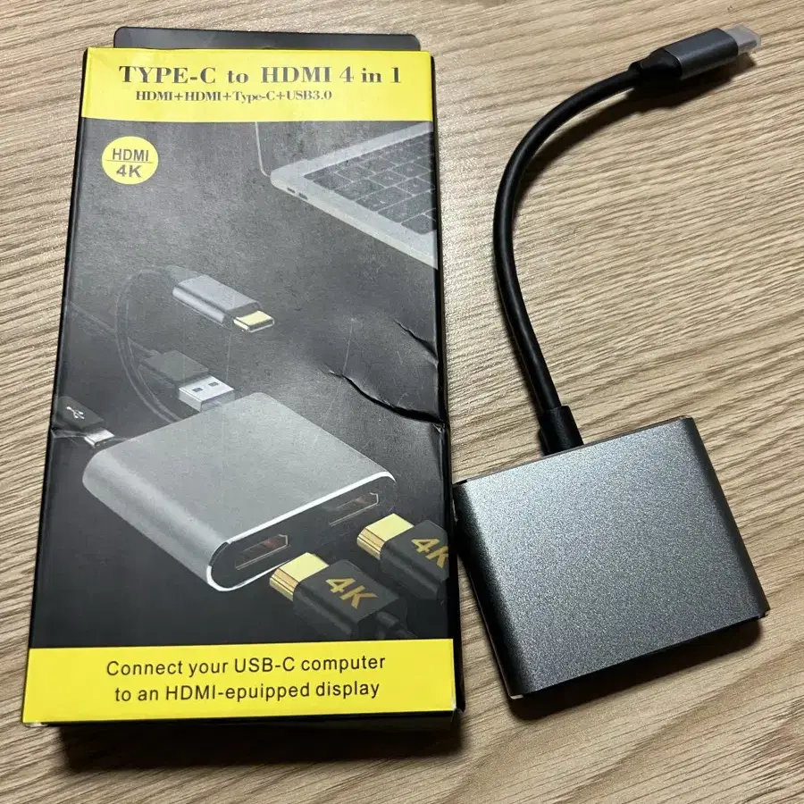 모니터 확장,복제기 type-c to hdmi