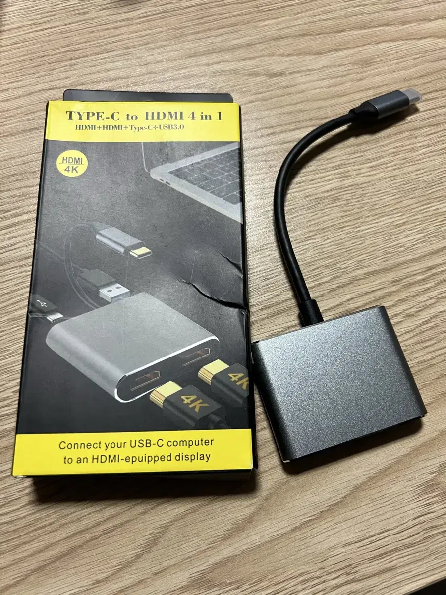 모니터 확장,복제기 type-c to hdmi