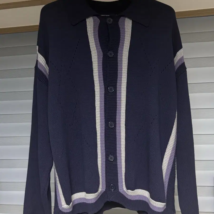 해칭룸 archive cardigan dark navy