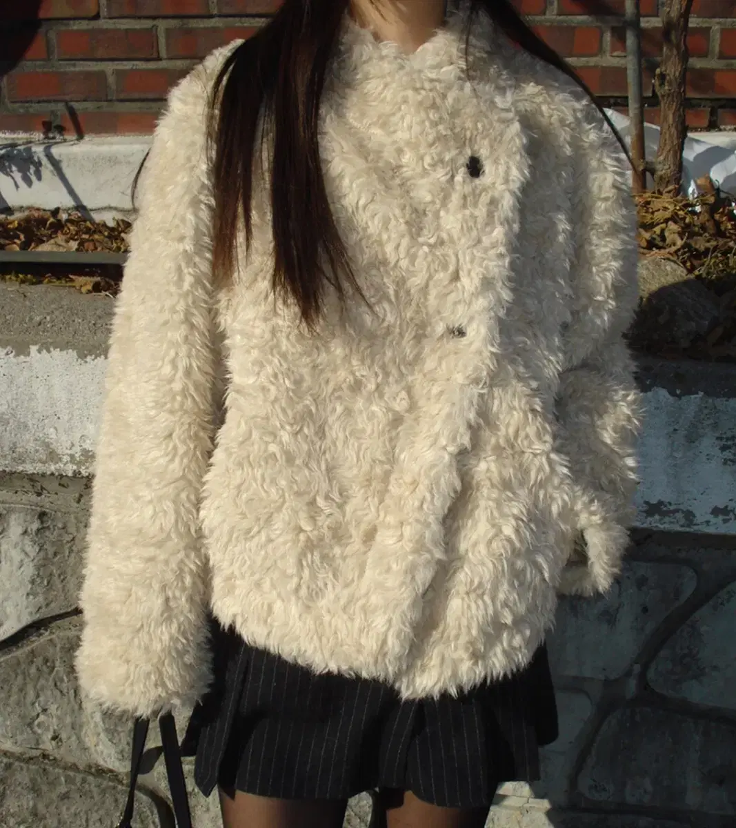 (새상품) 아워캐비넷 퍼자켓 sheep fur jacket