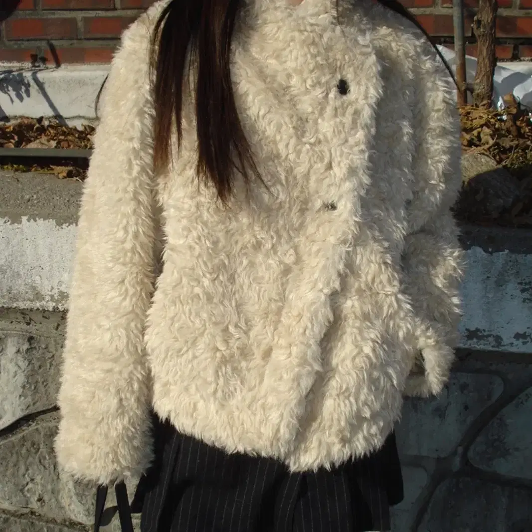 (새상품) 아워캐비넷 퍼자켓 sheep fur jacket