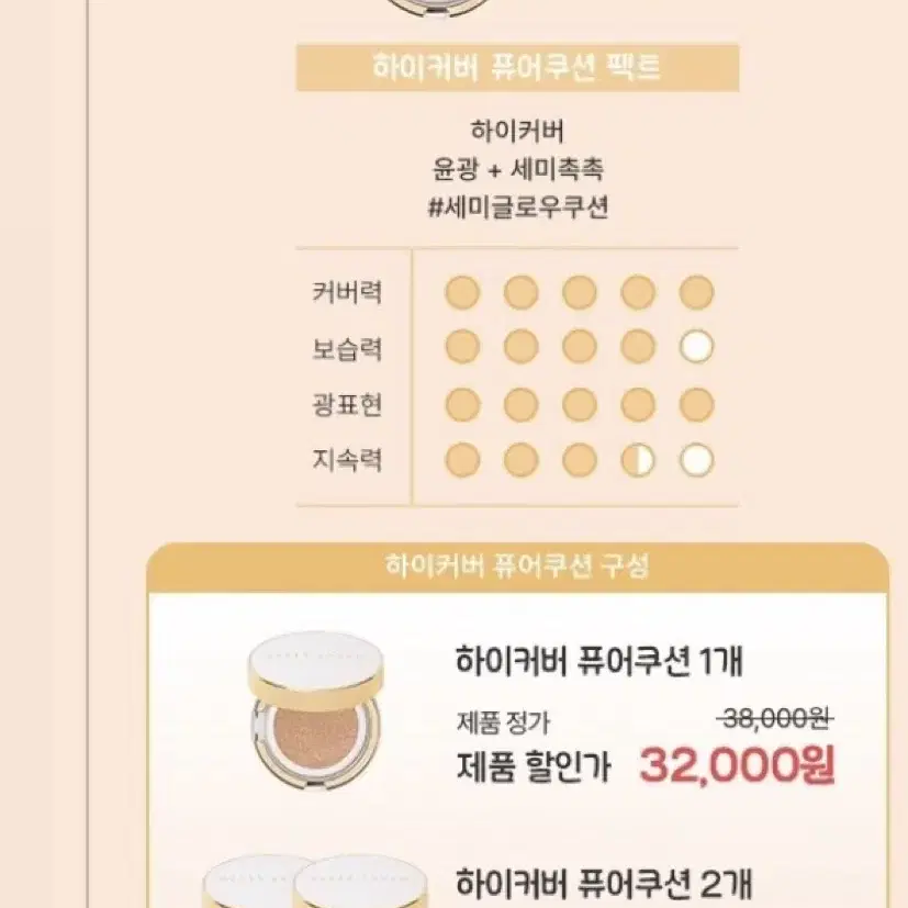 벨르랑코 하이커버 퓨어 쿠션 새제품 판매합니다