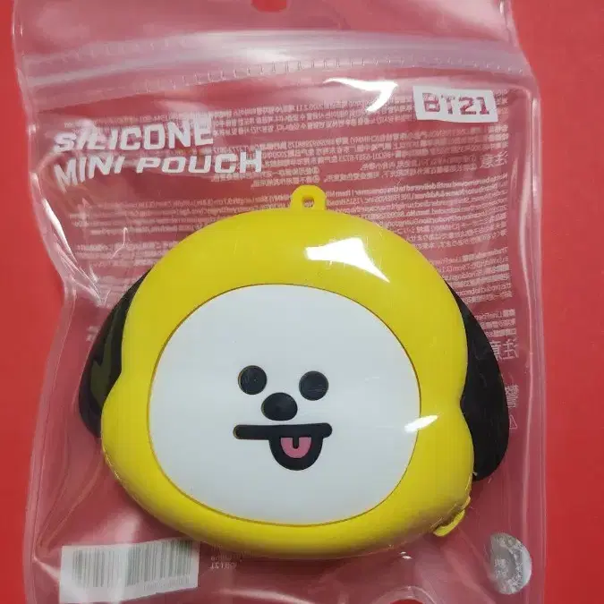 bt21 치미 실리콘 미니파우치, 치미 네임택 chimmy