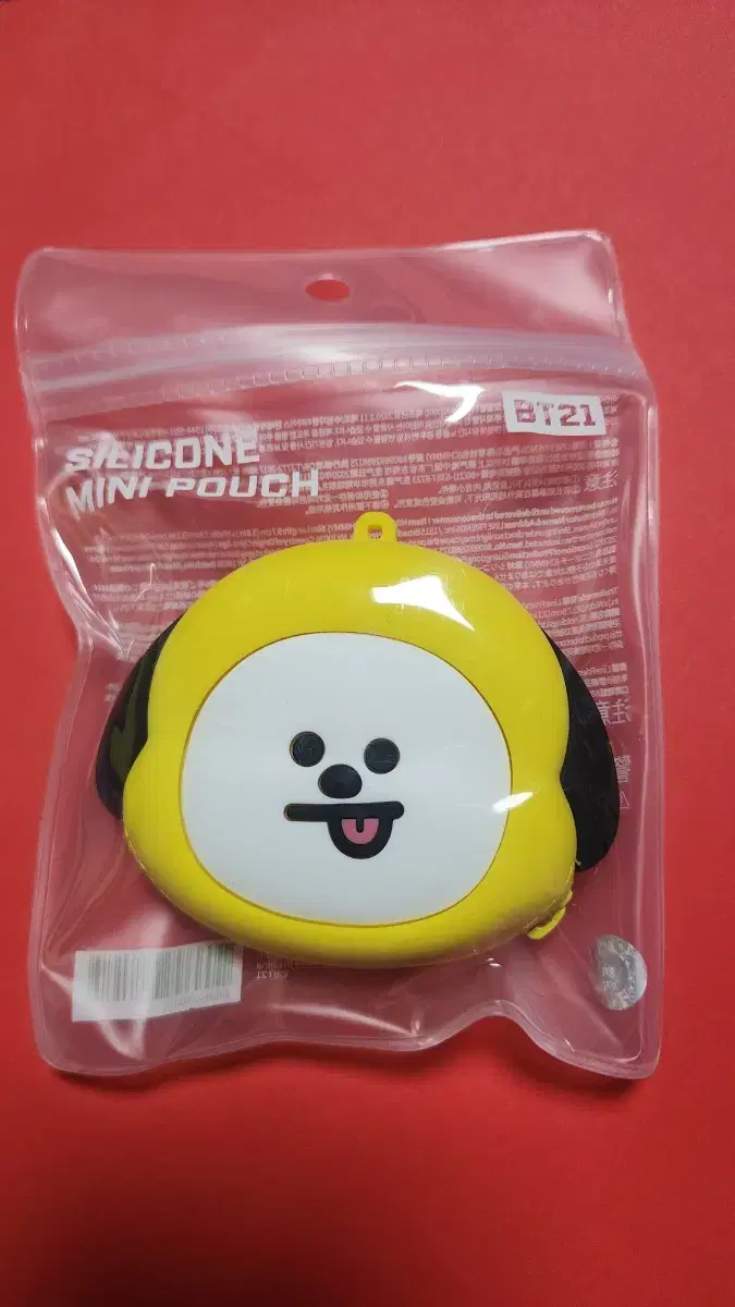 bt21 치미 실리콘 미니파우치, 치미 네임택 chimmy