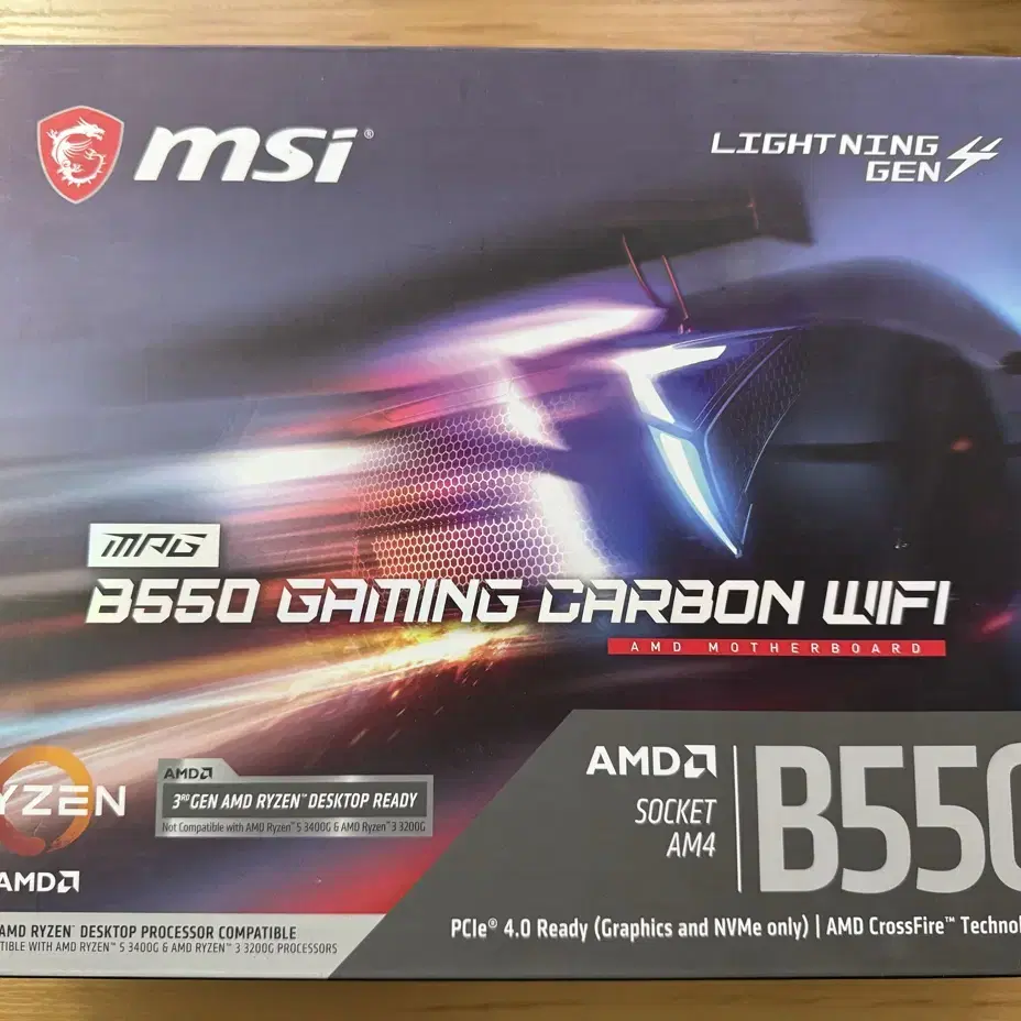 MSI B550 gaming carbon wifi