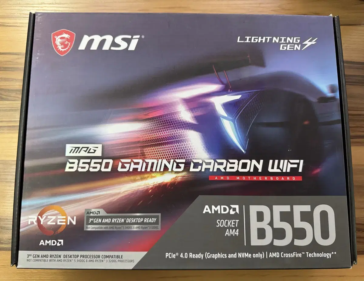 MSI B550 gaming carbon wifi