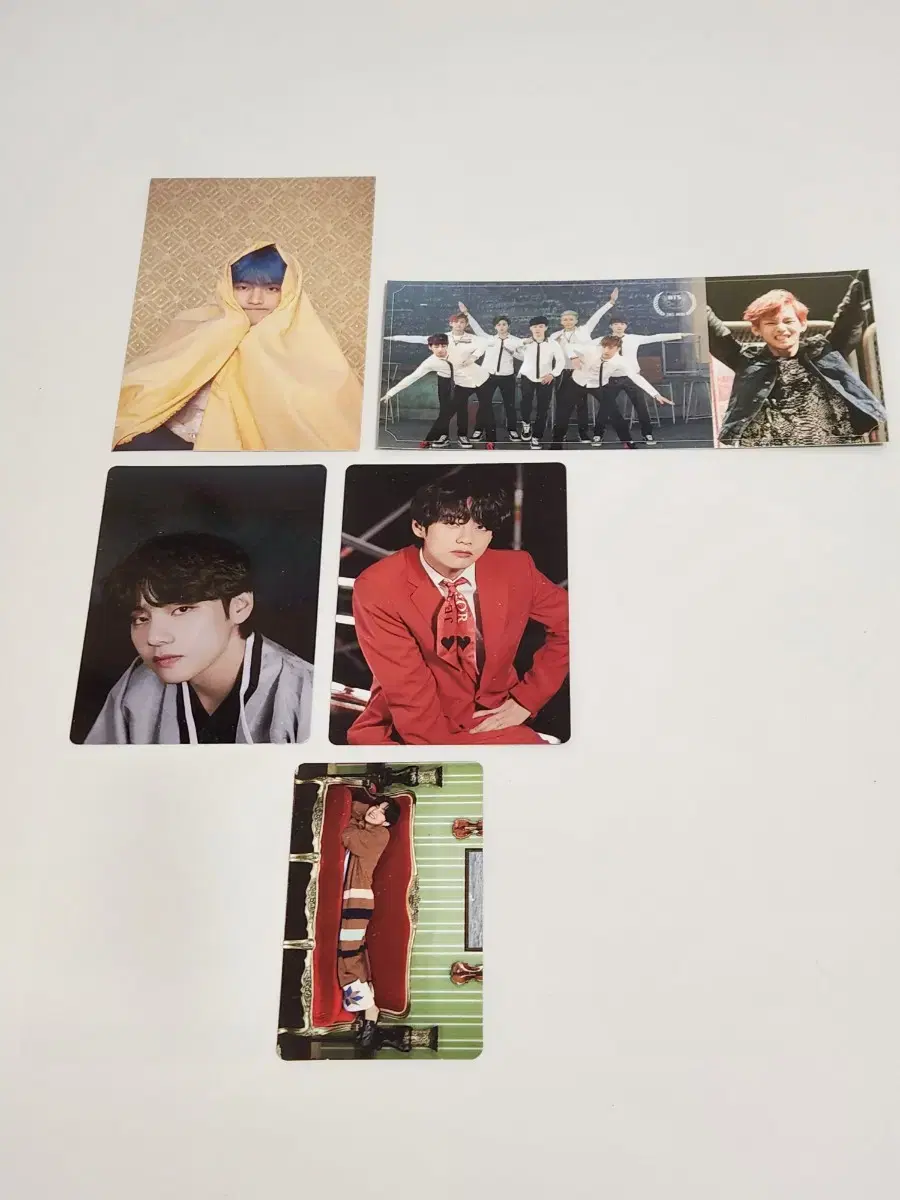 6장 방탄 태형 뷔 공식 포카 bts v photocards