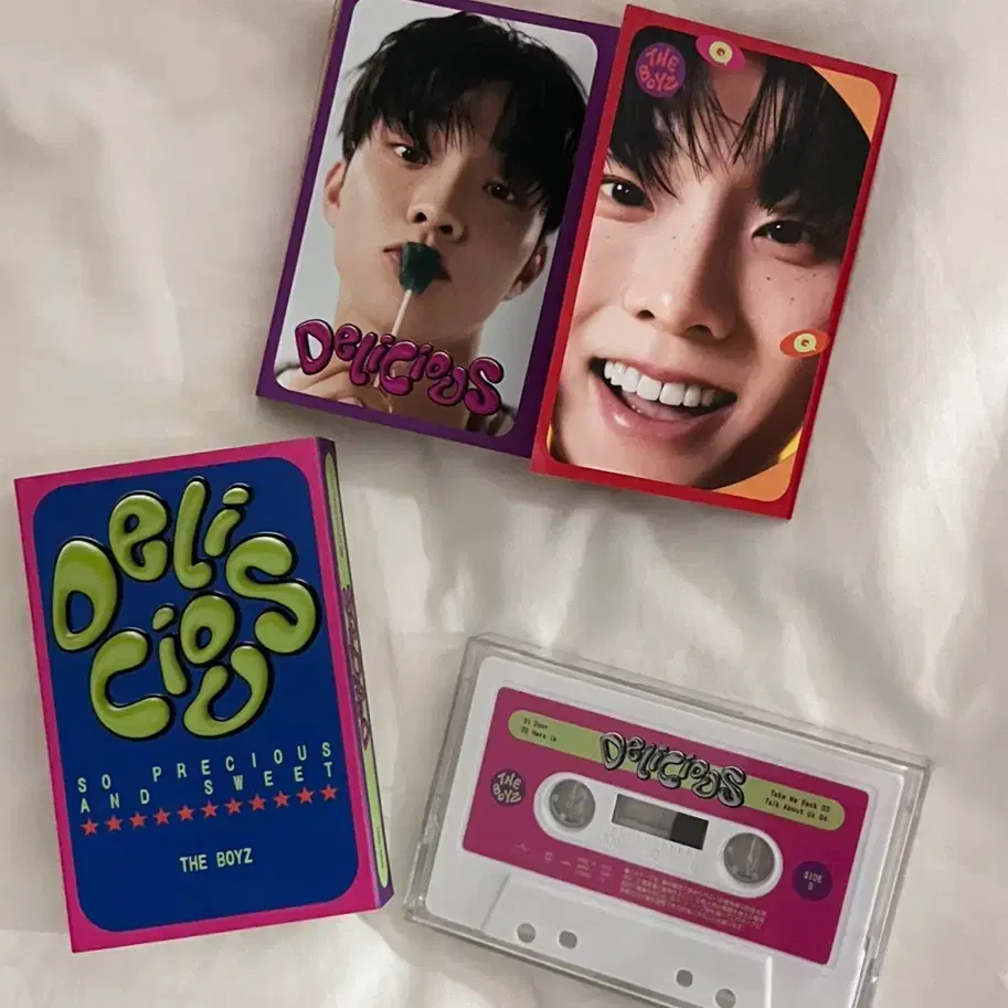 더보이즈 큐 딜리셔스 초회한정 CD 테이프 포카 지창민