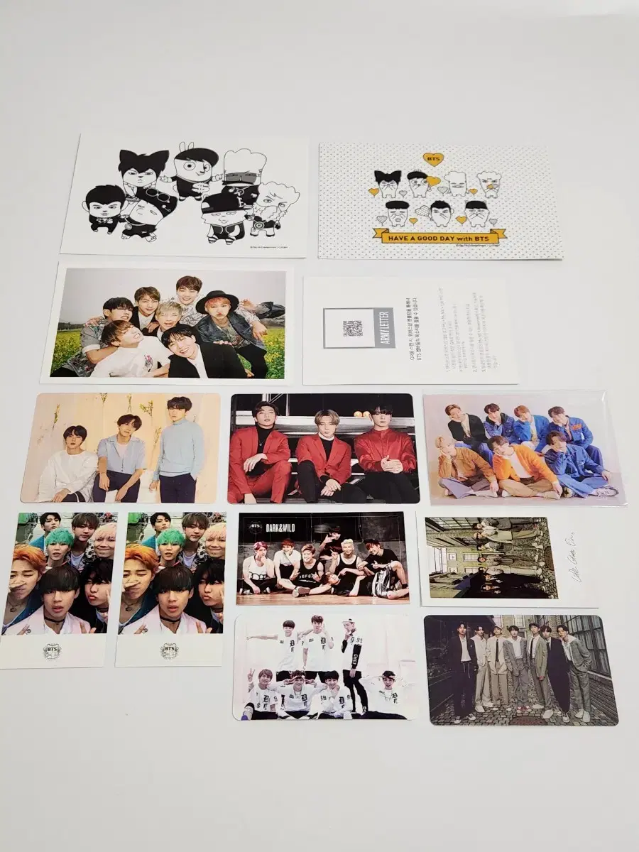 12장 방탄 단체 유닛 포카 bts group photocards