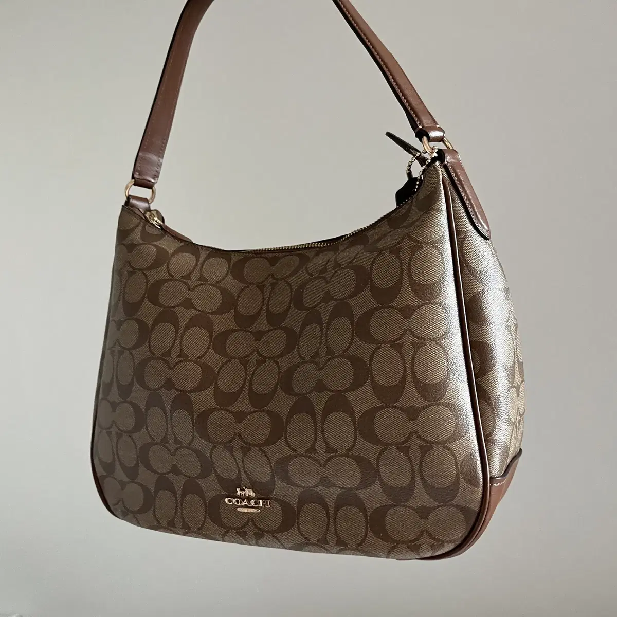 COACH 00's Signature Shoulder Hobo Bag