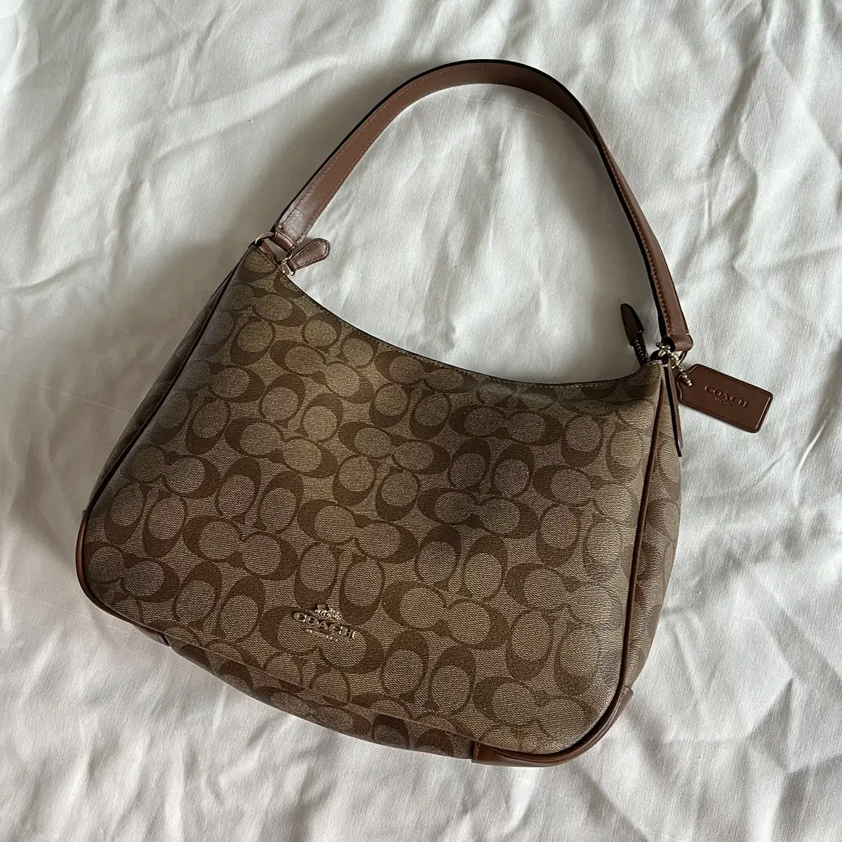 COACH 00's Signature Shoulder Hobo Bag