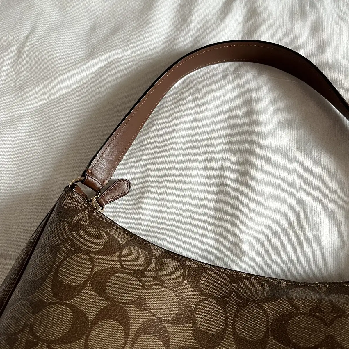 COACH 00's Signature Shoulder Hobo Bag