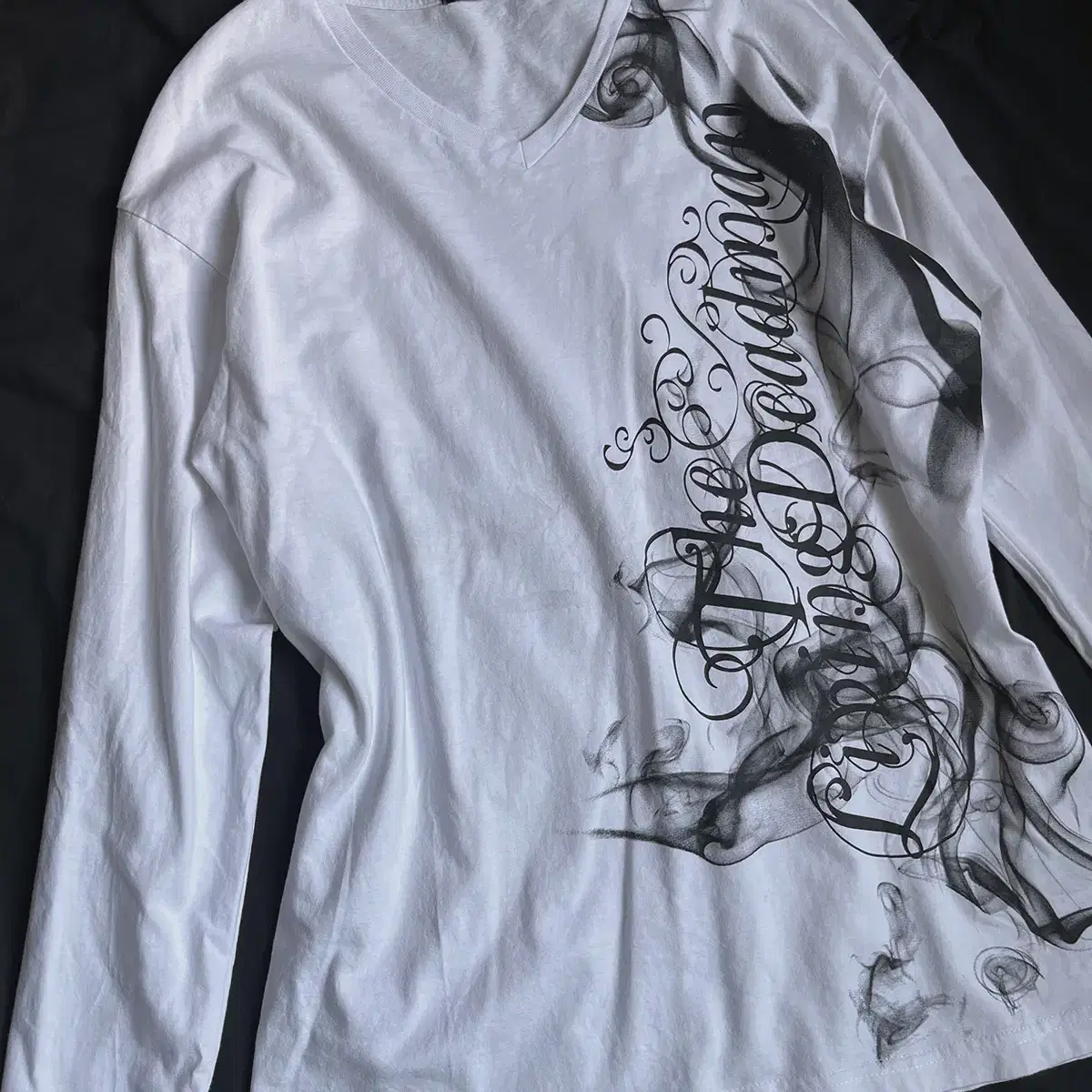 smoke graphic long sleeve