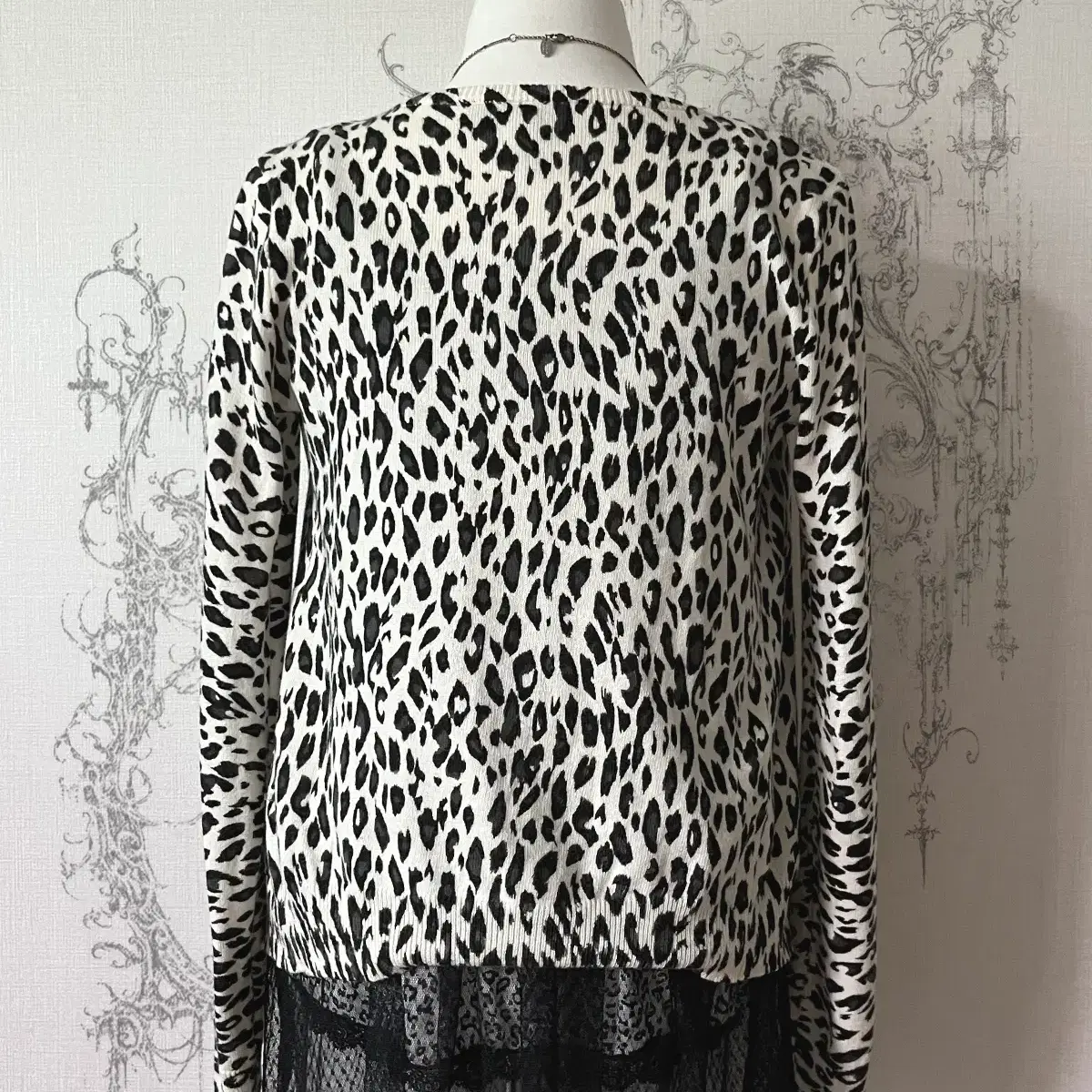 leopard crop cardigan