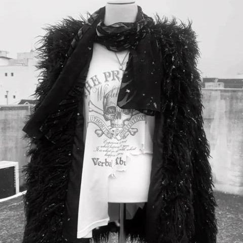 (semanticdesign) black fur jacket