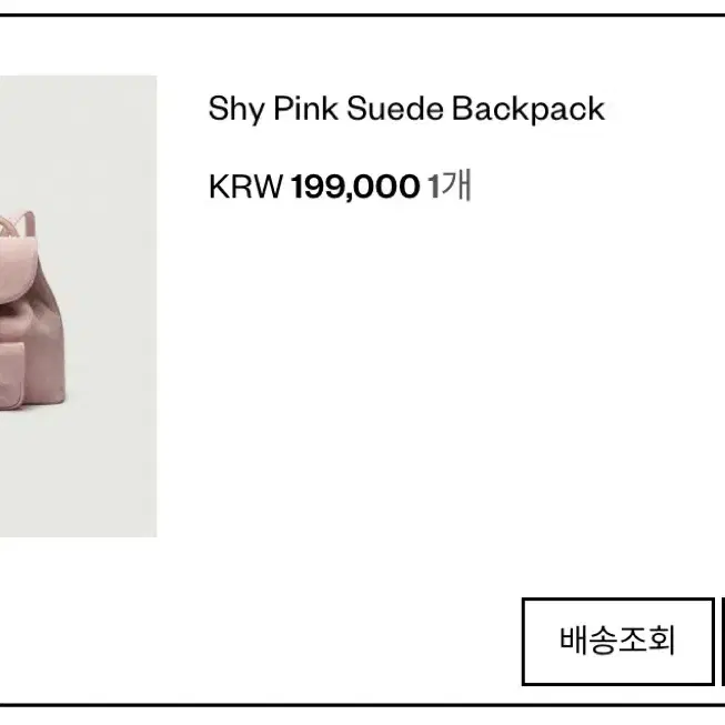 더바넷 shy pink suede bagpack