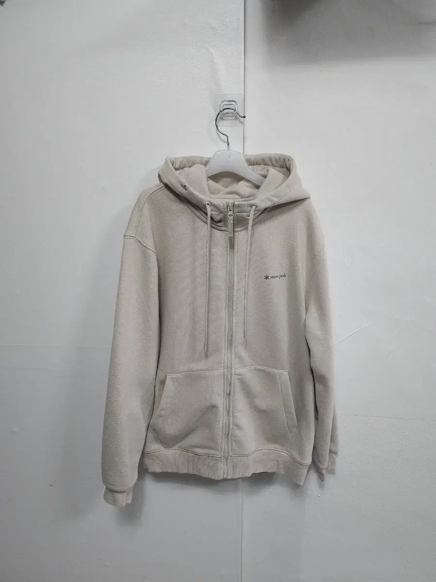 스노우피크 정품그래픽 후드 풀집업 Light Beige 105 XL