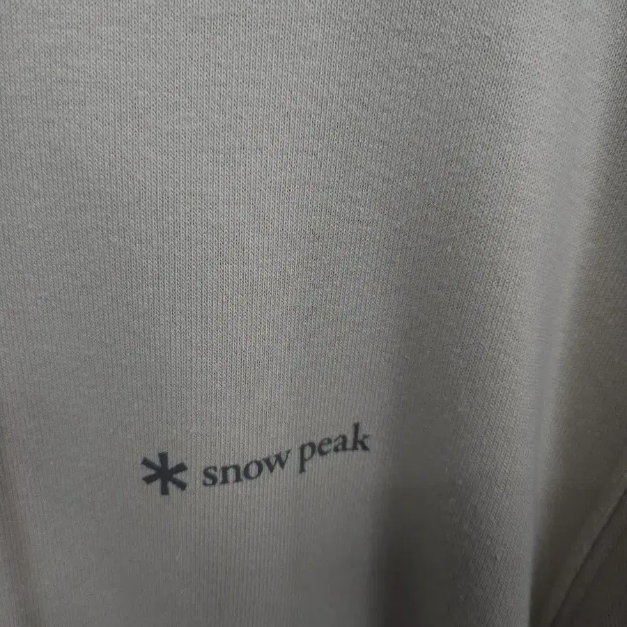 snow peak 스노우피크 정품그래픽 후드 풀집업 Light Beige