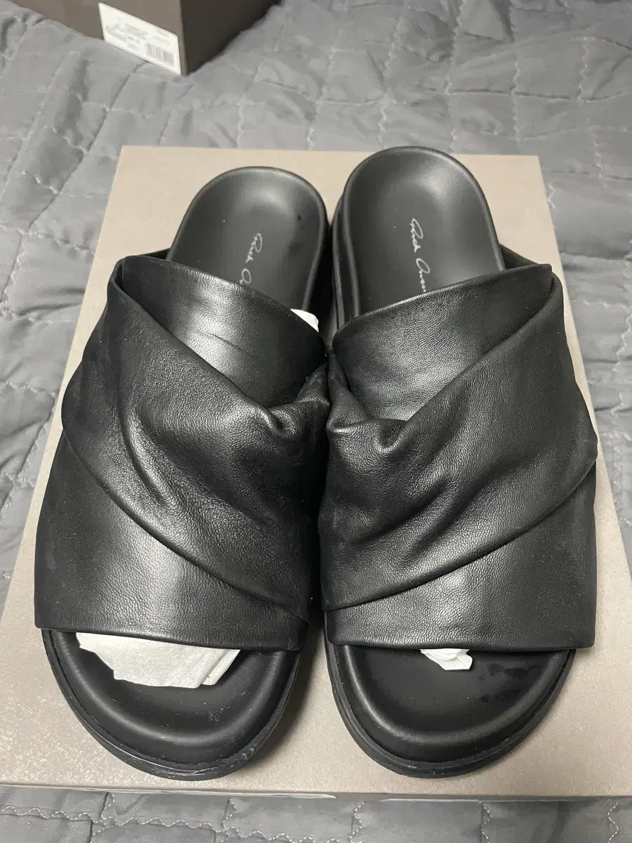 Rick Owens Mobius Granola Leather Slide