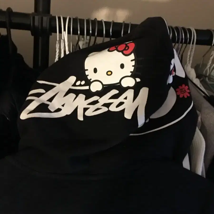 Stussy 스투시 헬로키티 콜라보 후드집업 S