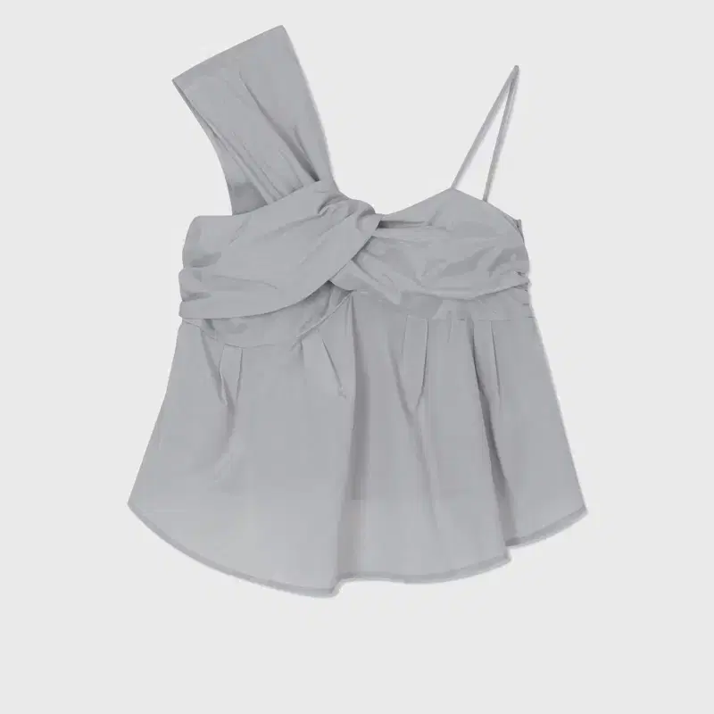 버뮬라 burmula SILKY TWISTED TOP (GREY)