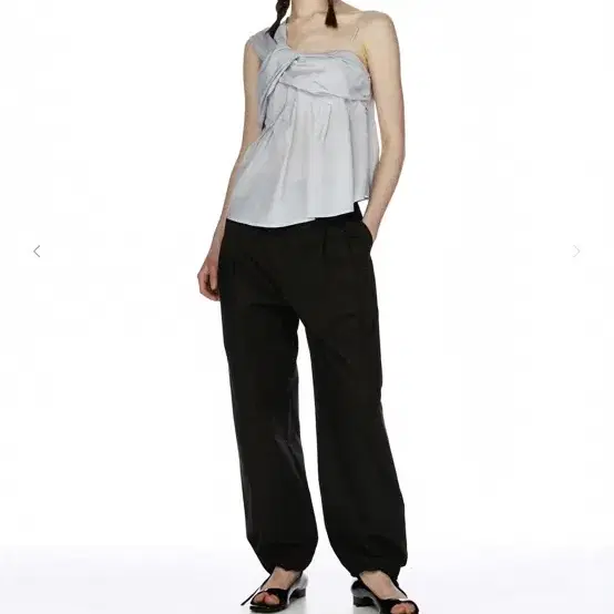 버뮬라 burmula SILKY TWISTED TOP (GREY)