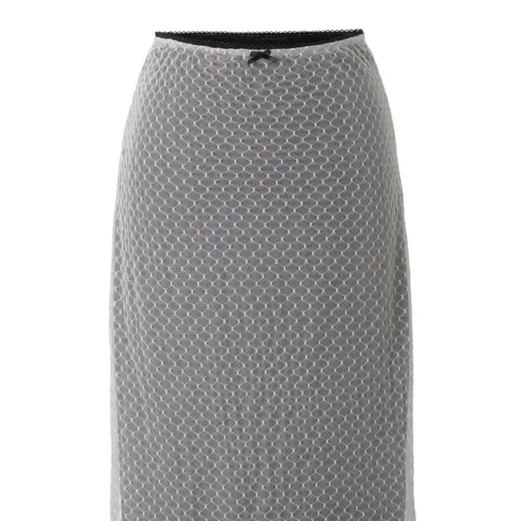 쓰리타임즈 sheer dot skirt