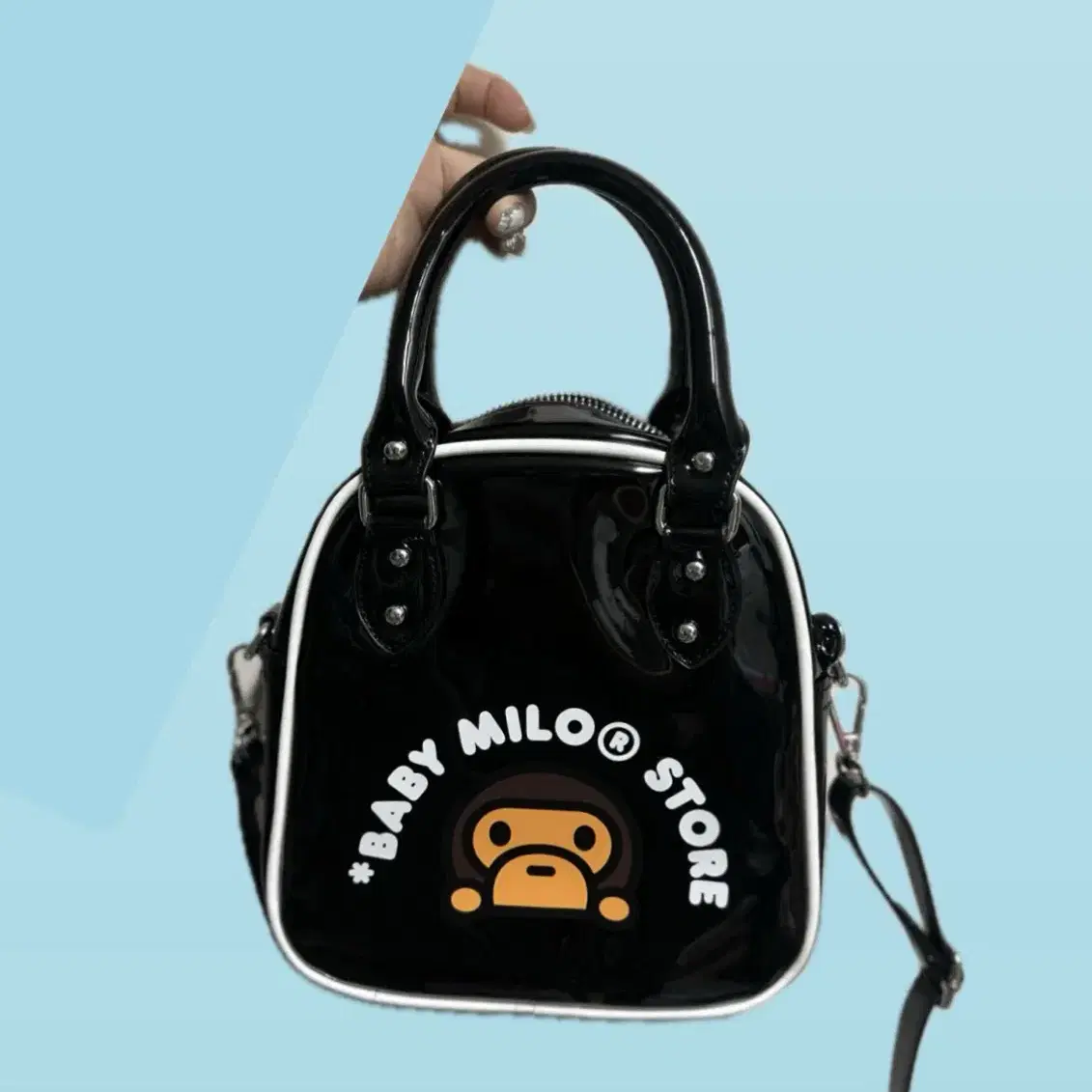 BAPE 베이비마일로 볼링백 크로스백