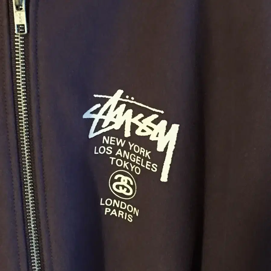 [L] Stussy 스투시 월드투어 후드집업 그레이프 차은우 착용