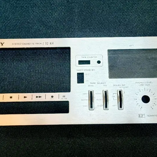 SONY CASSETTE DECK | TC-K4 전면 패널