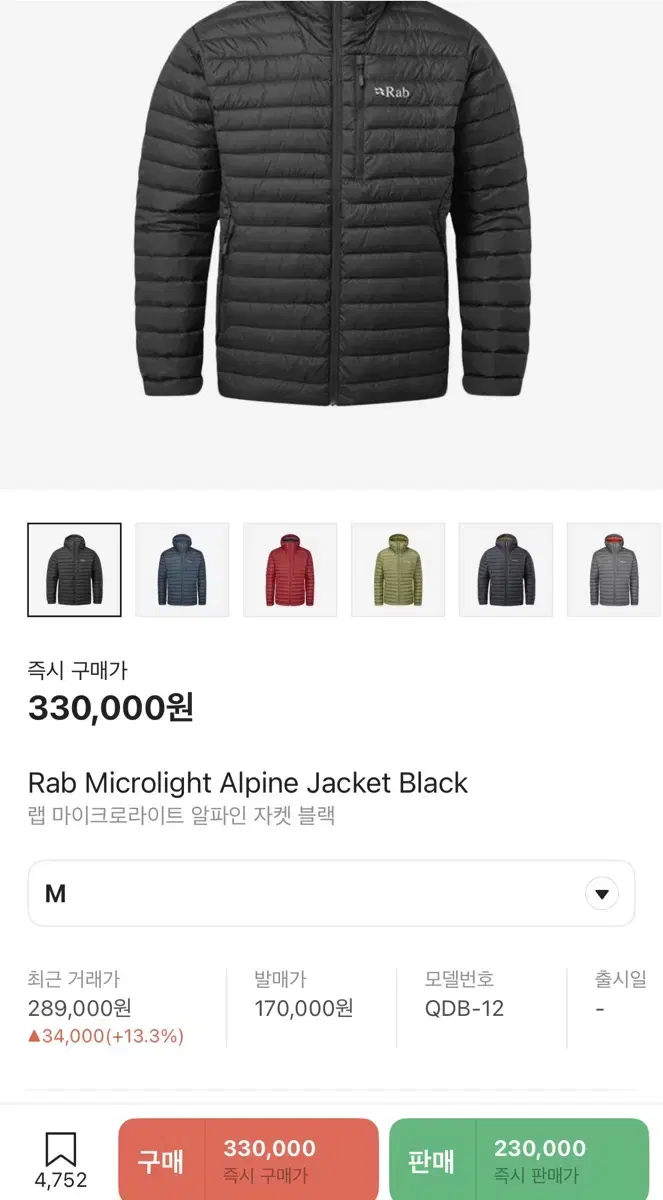 Lab Lightweight Padded Alpine Rab