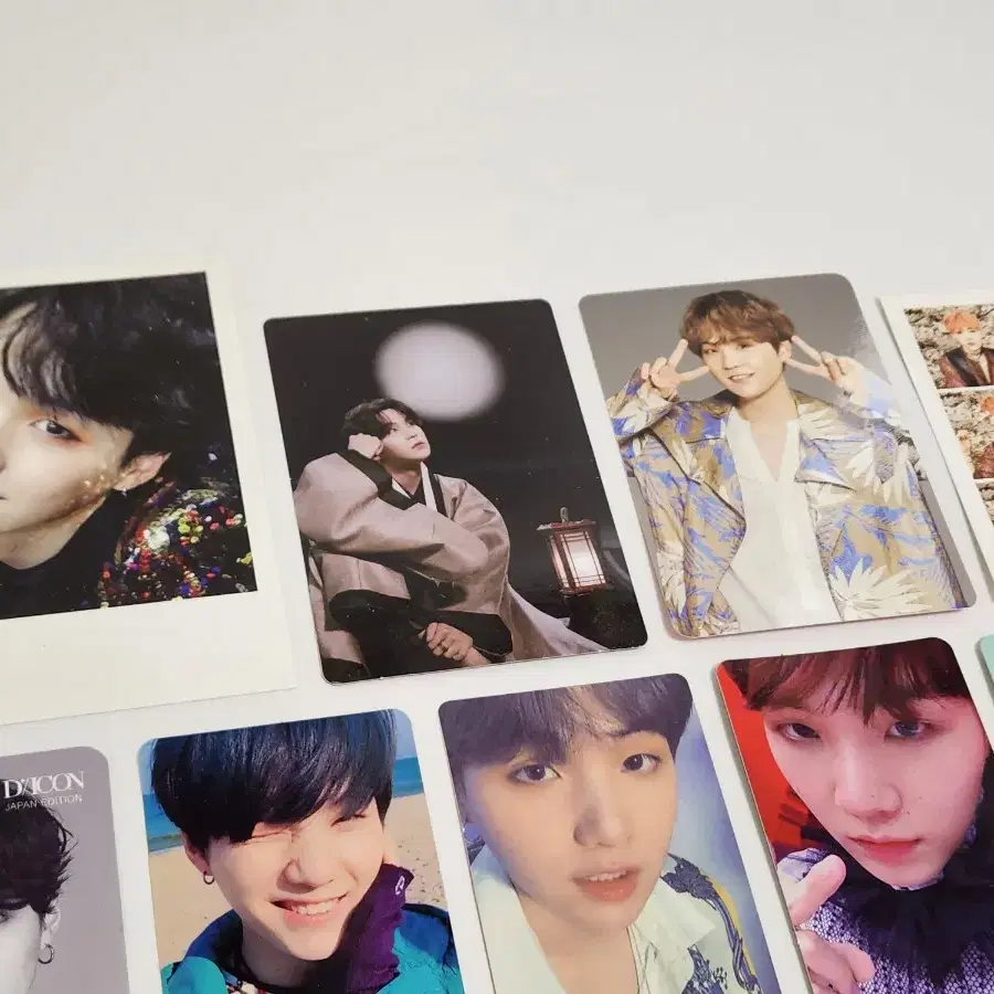 12장 방탄 슈가 윤기 공식 포카 bts suga photocards